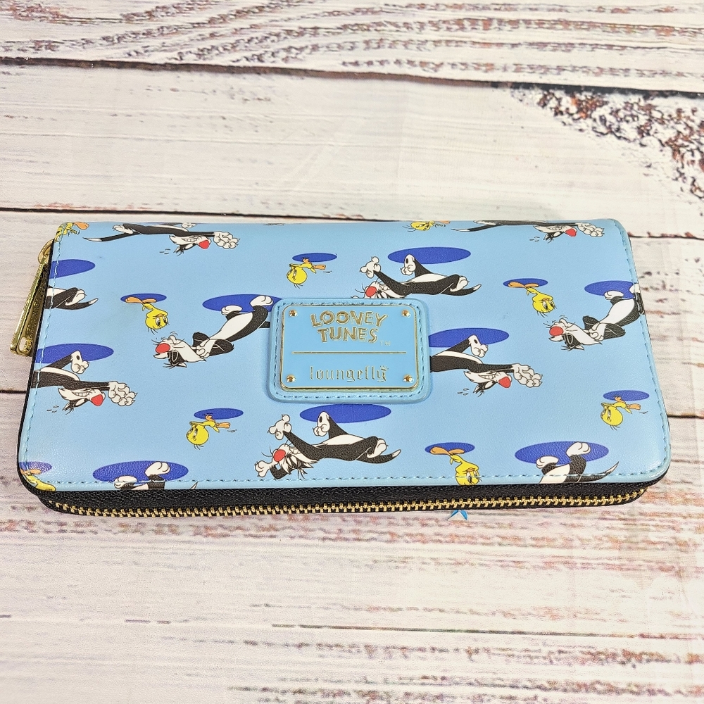 Loungefly Looney Tunes Zip Around Wallet - Tweety & Sylvester
